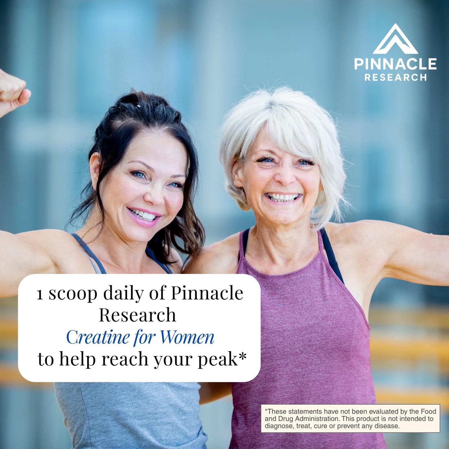 Pinnacle Research Creatine for Women โ 5g Creatine Monohydrate + 5g Collagen (Unflavored)