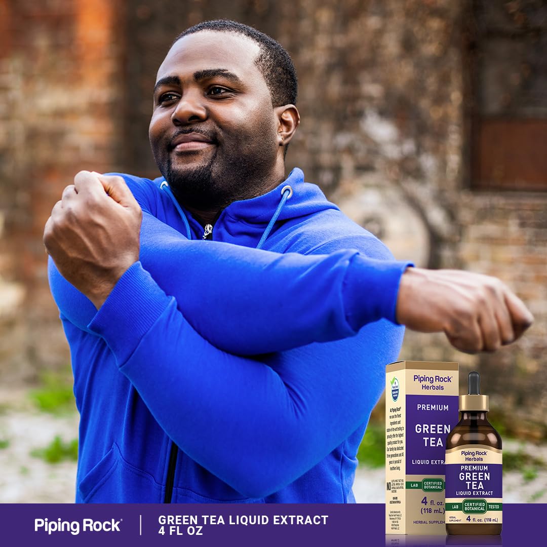 Piping Rock Green Tea Extract Liquid 4 oz โ Premium Herbal Supplement
