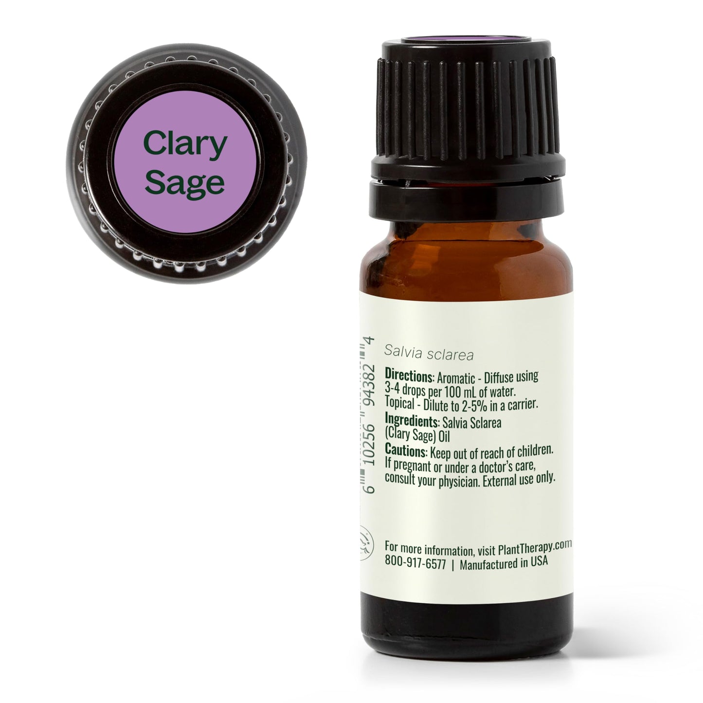 Plant Therapy Clary Sage Essential Oil 100% Pure & Undiluted โ Therapeutic Grade (10 mL)