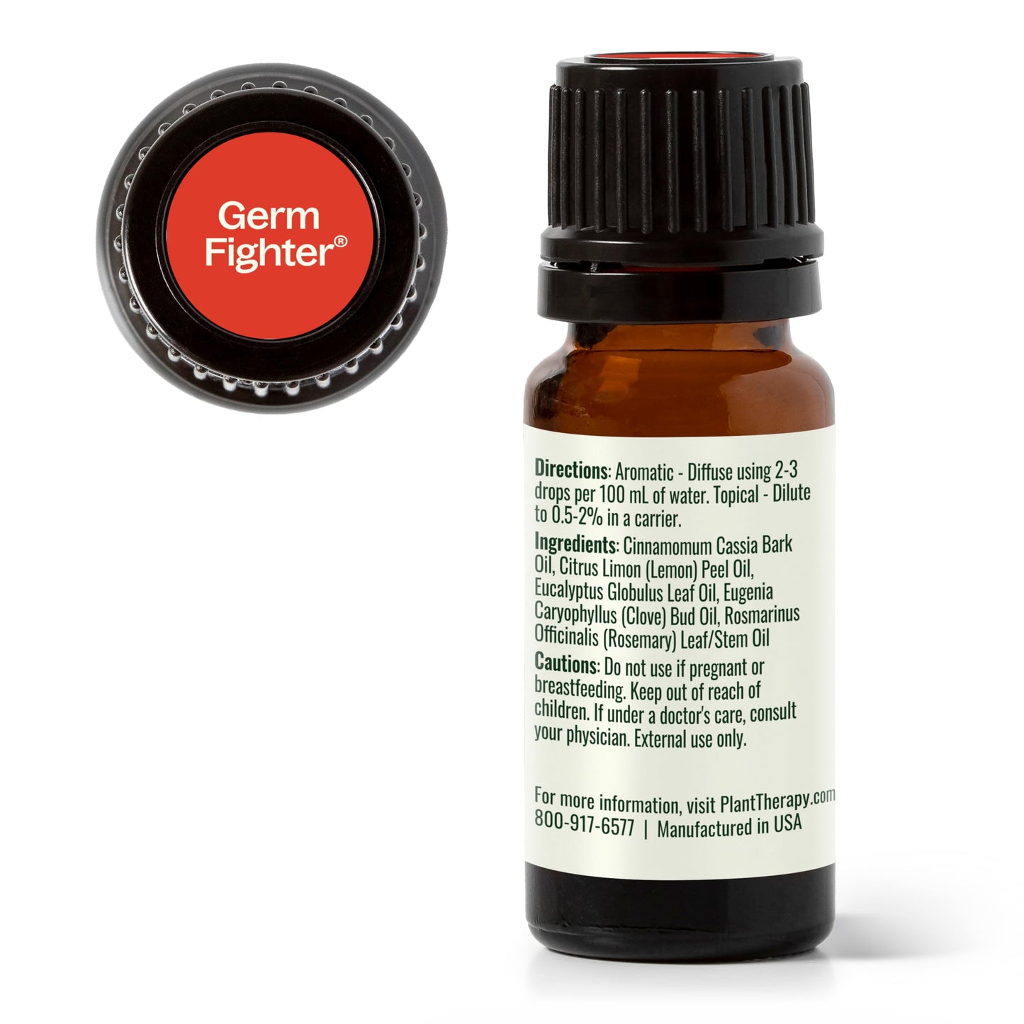 Plant Therapy Germ Fighter Essential Oil Blend โ Immune Support, Diffuser & Topical, 10 mL
