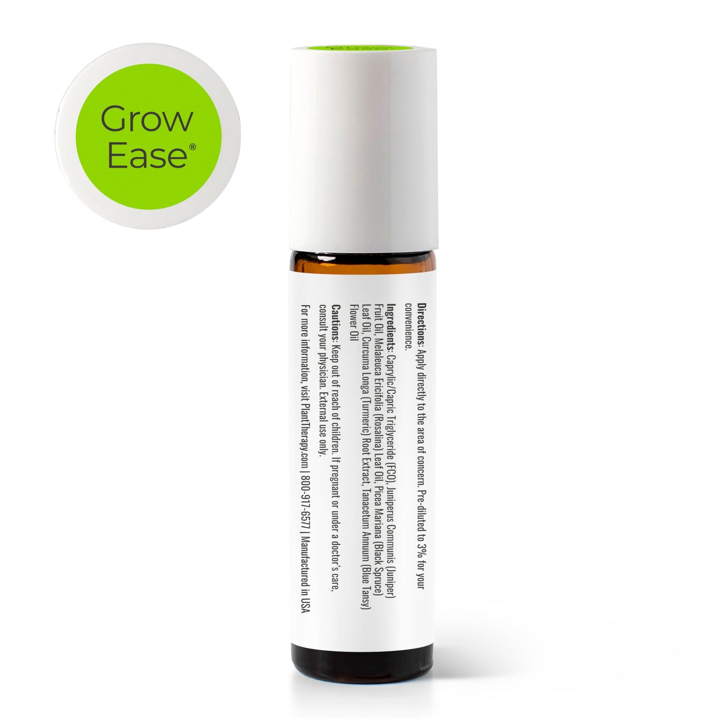 Plant Therapy KidSafe Grow Ease Roll-On โ 10 mL Pre-Diluted Essential Oil Blend