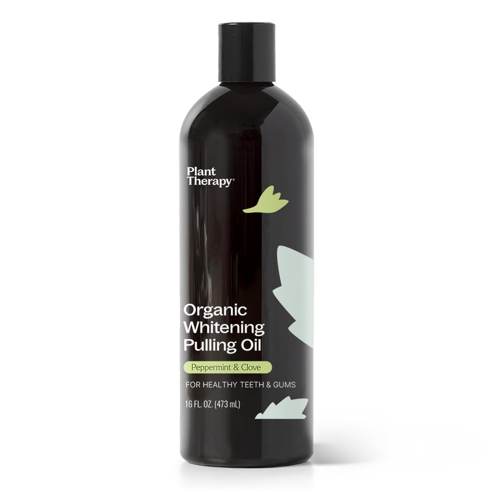 Plant Therapy Organic Pulling Oil 16 oz โ Coconut & Peppermint