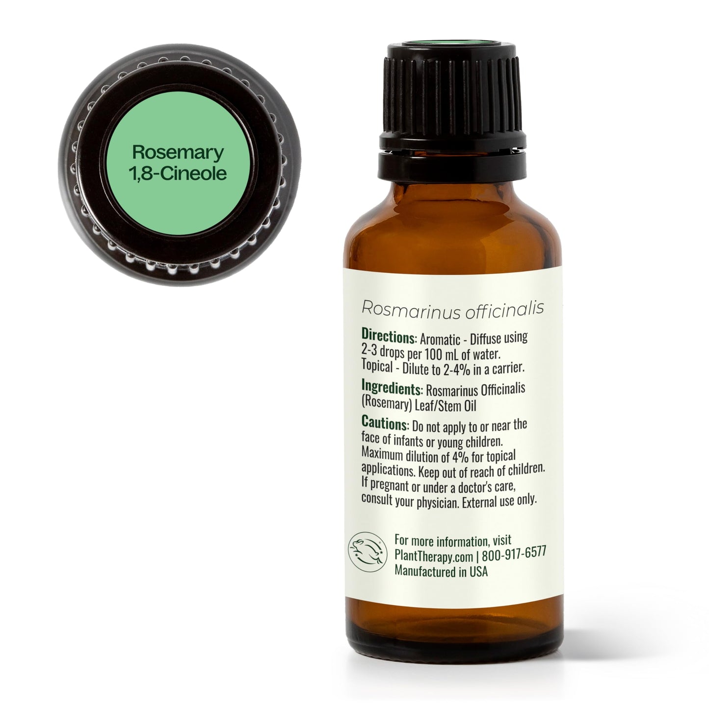 Plant Therapy Rosemary Essential Oil for Hair Growth โ 100% Pure, Undiluted, Therapeutic Grade 30 mL (1 oz)
