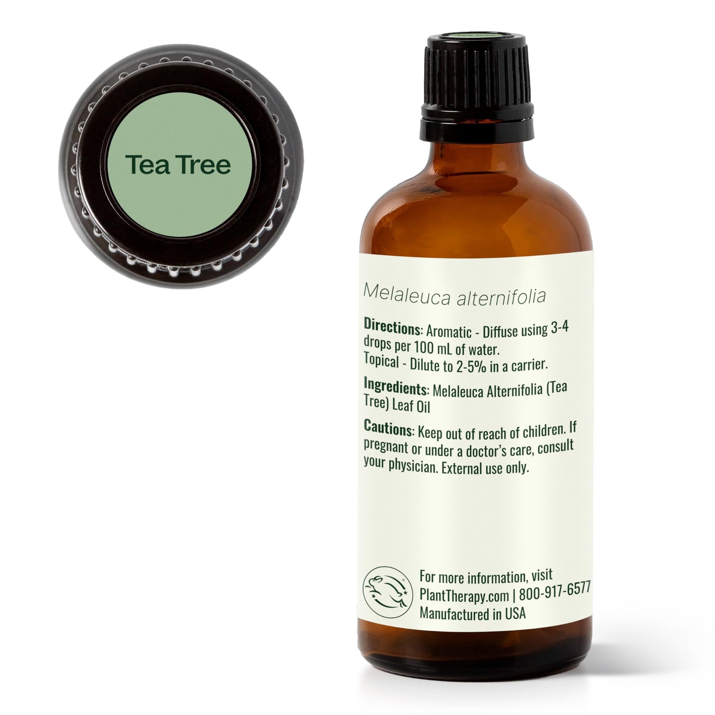 Tea Tree Essential Oil by Plant Therapy – 100% Pure, 100 mL (3.3 oz)