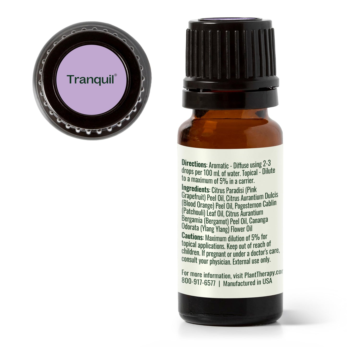 Plant Therapy Tranquil Essential Oil Blend โ Peace & Calming, 10 mL