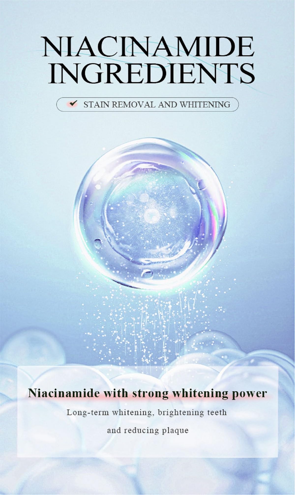 Niacinamide Whitening Toothpaste โ Deep Cleaning & Fresh Breath (1 Pcs)