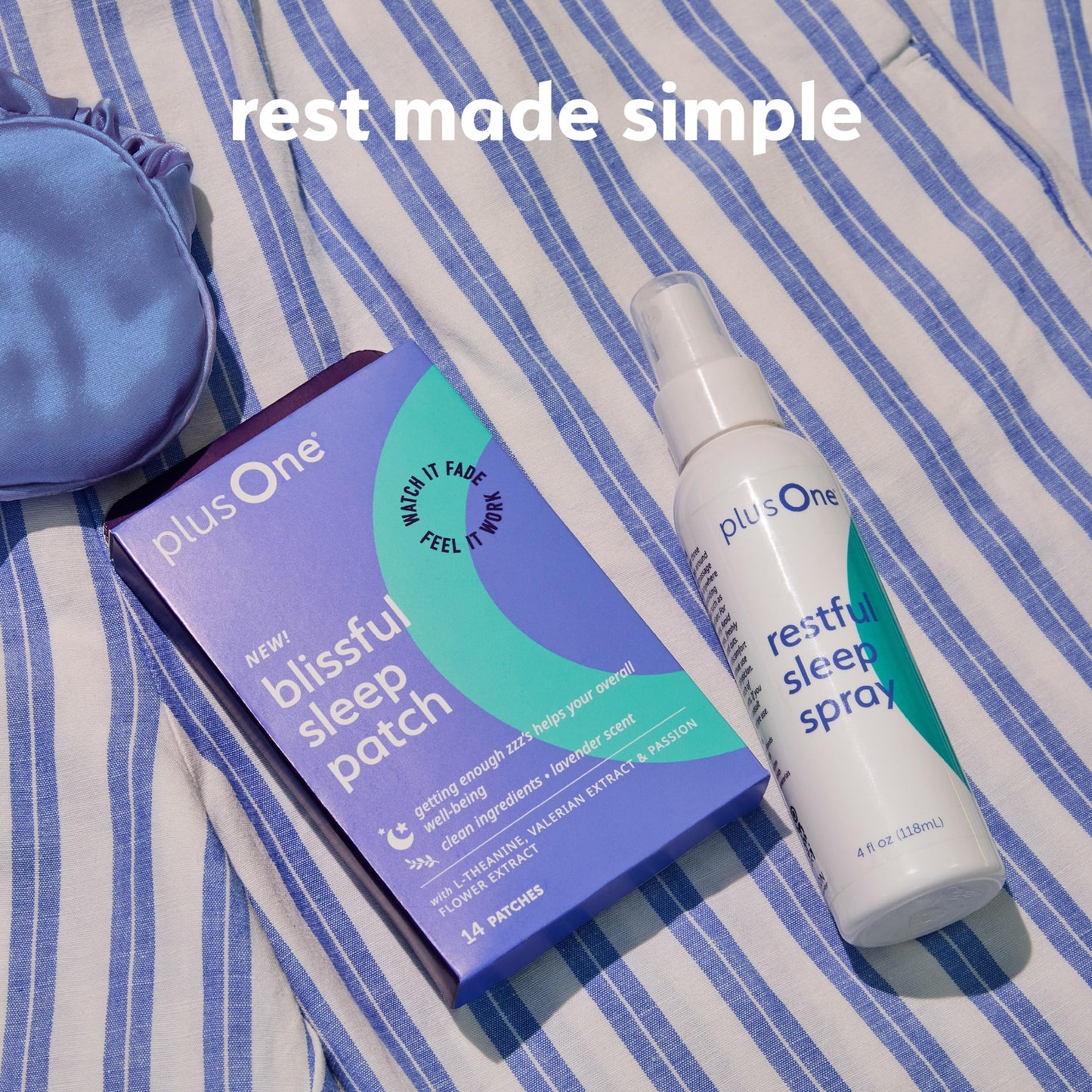 plusOne Blissful Sleep Patch โ Magnesium & L-Theanine for Relaxation & Sleep