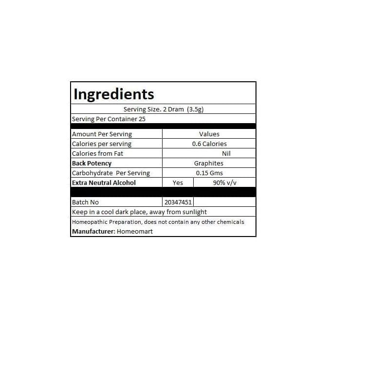 Graphites Homeopathy Pellets 200C Potency โ Pack of 2 | HomeoMart