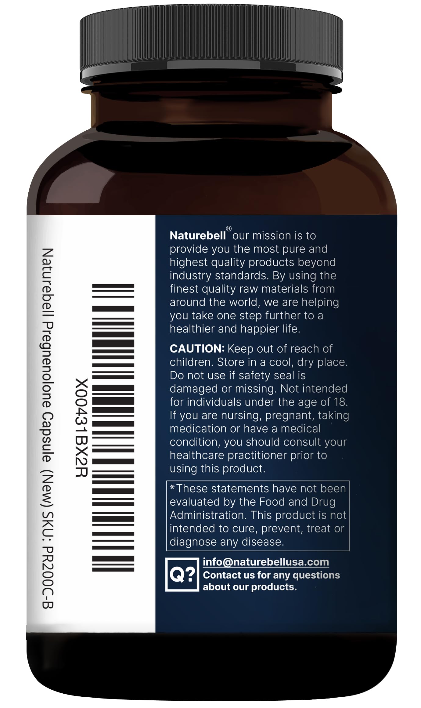 Pregnenolone 100mg โ 240 Capsules | 99% Purity, Micronized, Plant-Based