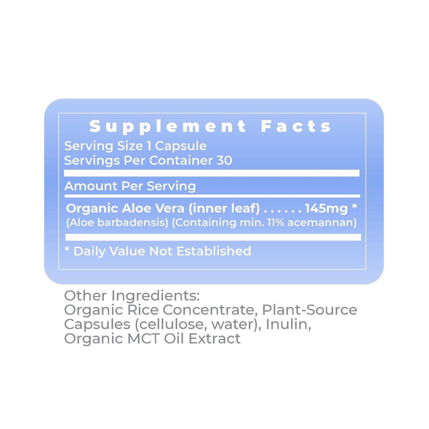 Premier Aloe Vera Capsules | Premier Research Labs โ Acemannan, Digestive & Immune Support | 30 Vegetarian Capsules