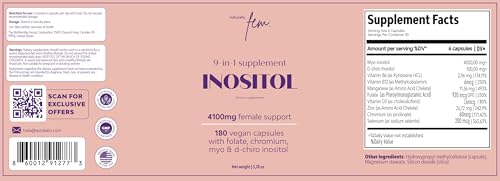 QSTA Premium Inositol Bundle โ 4100mg (40:1) Myo & D-Chiro for Women | 9-in-1 Hormonal & Metabolic Support
