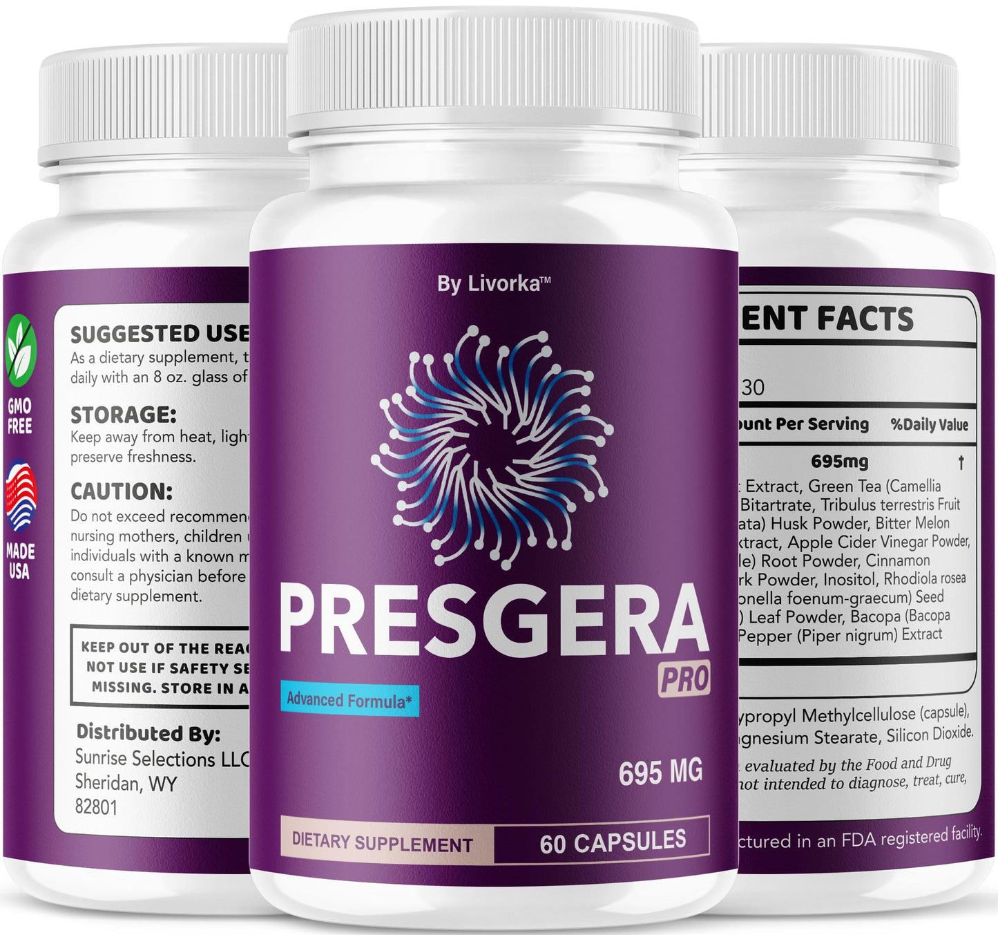 (5 Pack) Presgera Pro Capsules โ Advanced Nerve Health Supplement, 300 Capsules