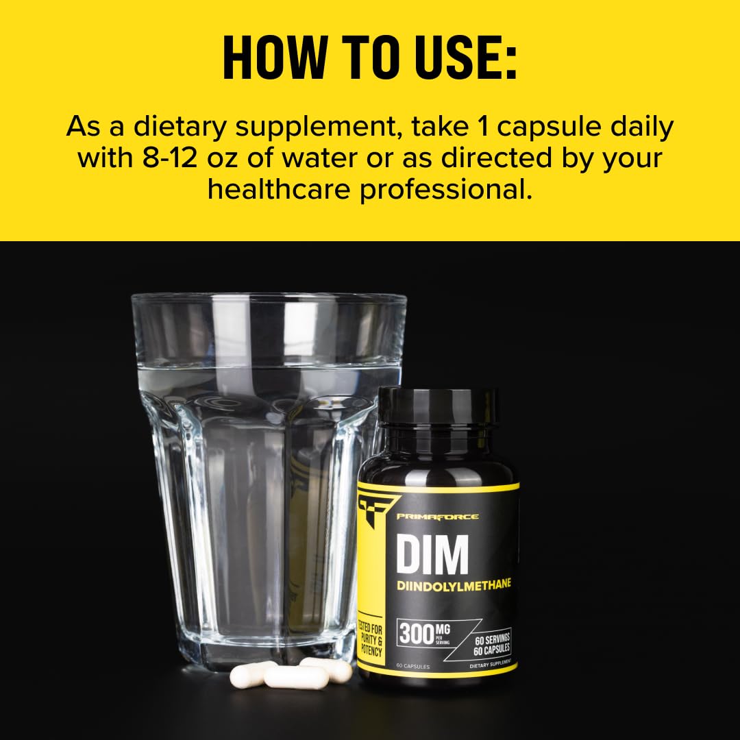 Primaforce DIM Supplement (Diindolylmethane) 300mg โ 60 Capsules