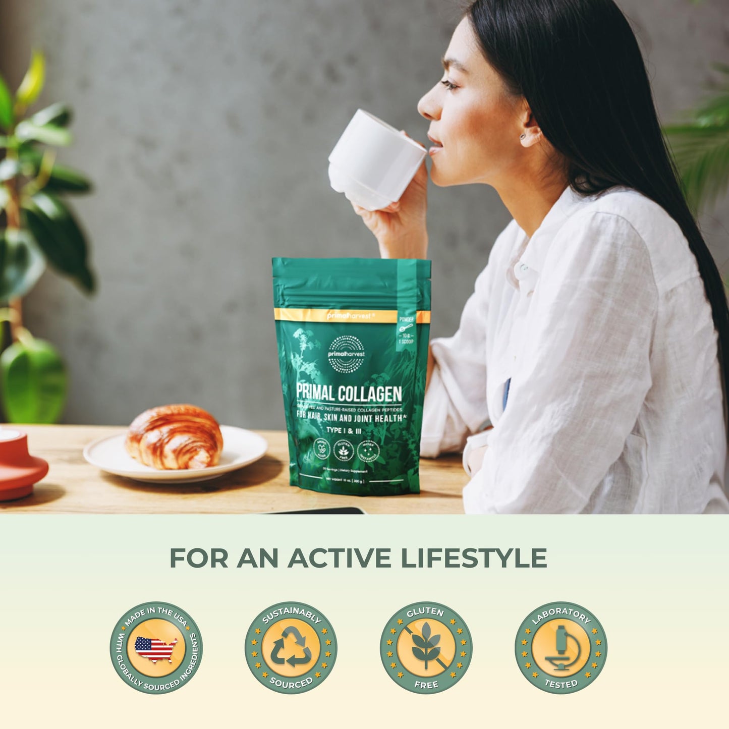 Primal Harvest Collagen Powder Type I & III β 2-Pack, Unflavored