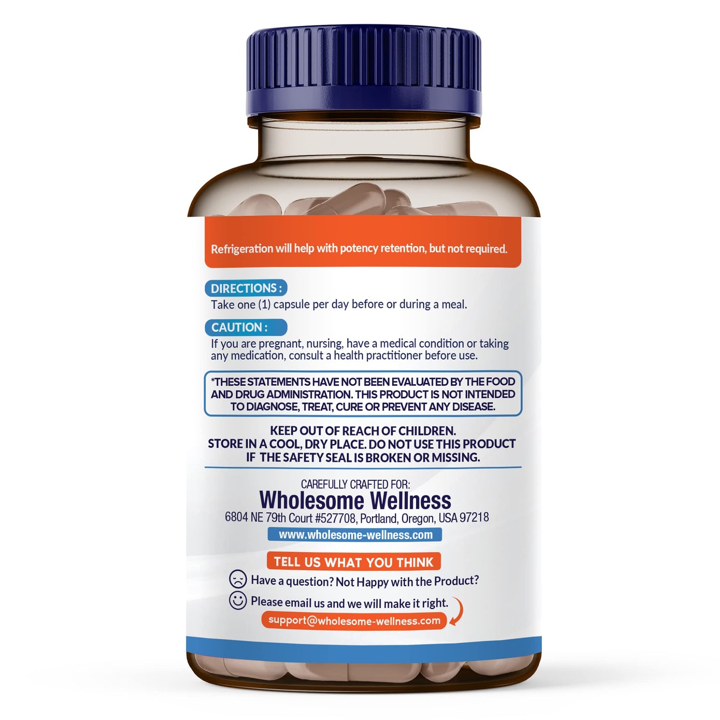 Wholesome Wellness Organic Raw Probiotics โ 100B CFU, 30 Caps