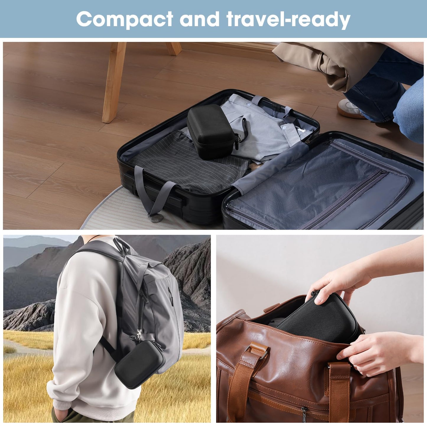ProCase Travel Case for NeilMed Sinus Rinse Packets β Portable Carrying Bag for Nasal Rinse Kit (Black)