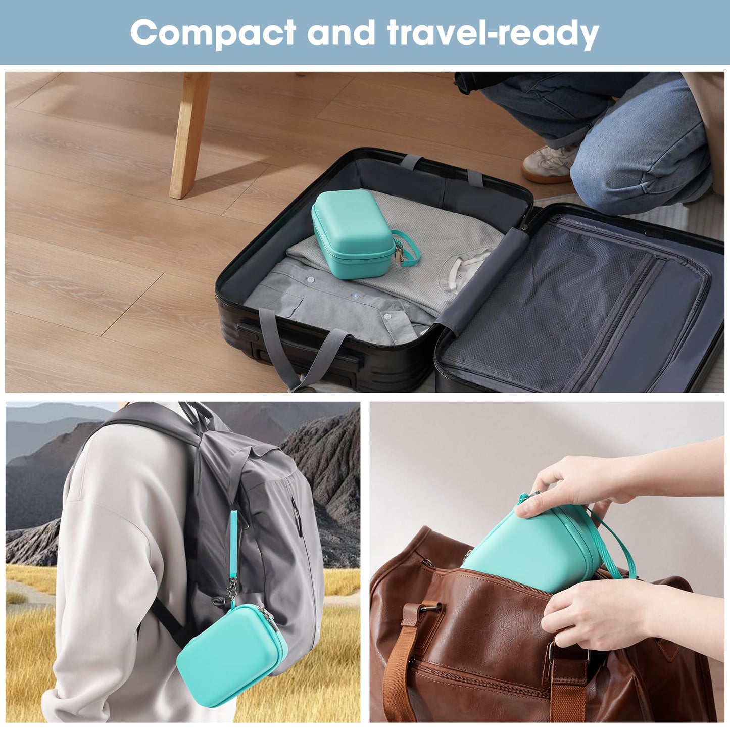 ProCase Travel Case for NeilMed Sinus Rinse Packets โ Turquoise, Waterproof & Shockproof