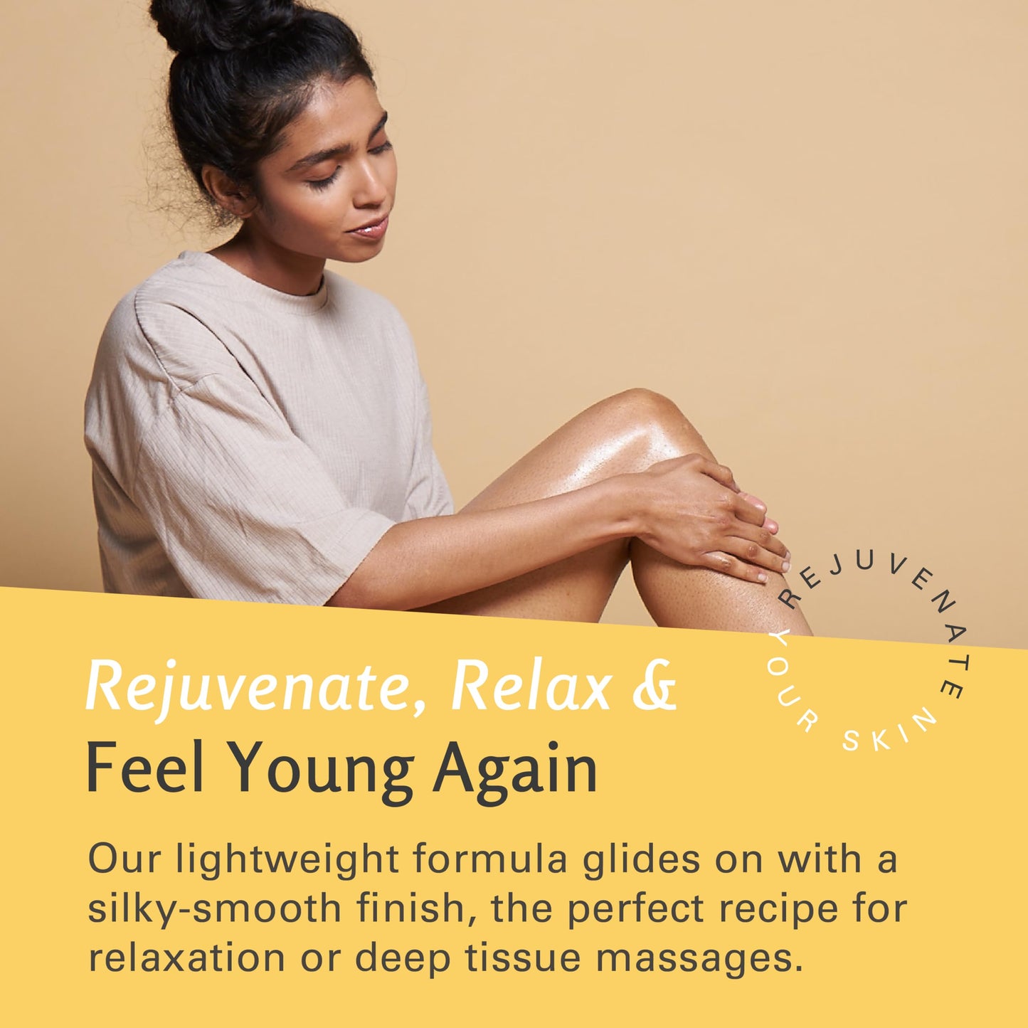 Ylang Ylang + Ginger Lymphatic Drainage Massage Oil โ Collagen & Stem Cells | 8oz | M3 Naturals