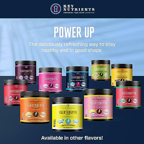 KEY NUTRIENTS Multivitamin Electrolytes Powder No Sugar โ Blue Raspberry Hydration | Made in USA