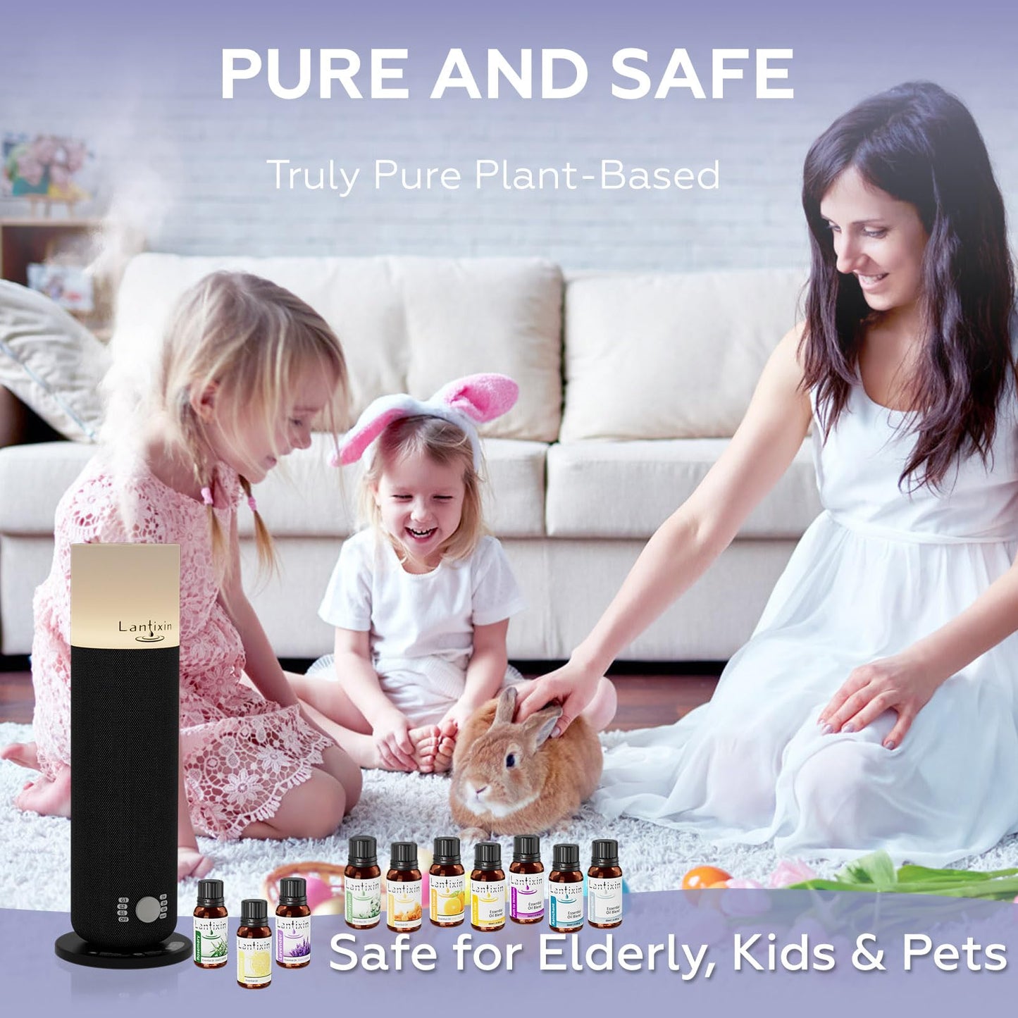 Lantixin Eucalyptus Essential Oil โ Pure 0.5 oz | Premium Grade for Diffusers