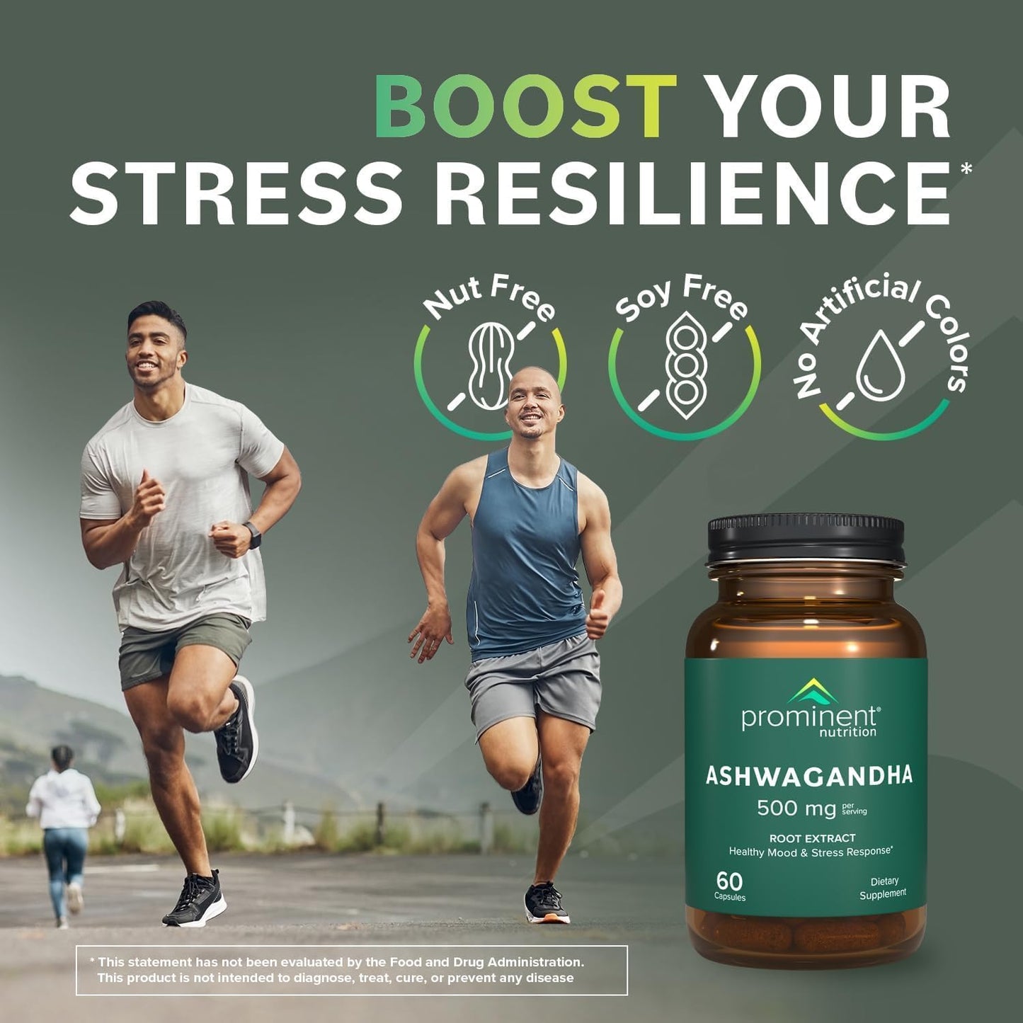 Prominent Nutrition Ashwagandha Supplement โ Shagandha Root Extract, 2.5% Withanolides, 500 mg, 60 Vegan Capsules (1 Pack)