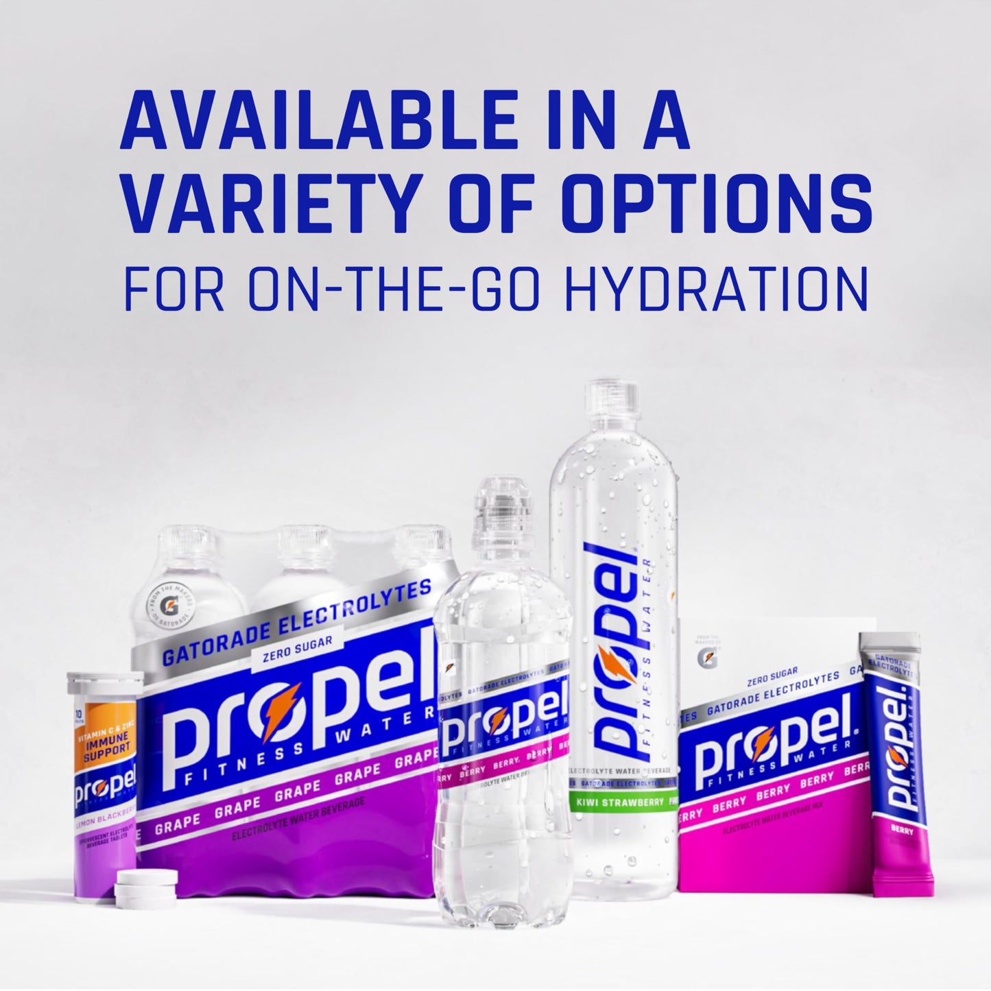 Propel Immune Support Tablets โ Lemon Blackberry, 16.9 oz (Pack of 80)