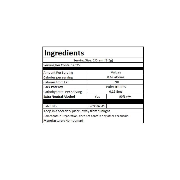 Pulex Irritans Homeopathy Pellets 200C Potency โ Pack of 2 | Homeomart