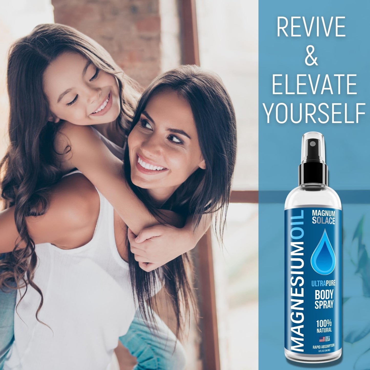 Pure Magnesium Oil Spray โ 100% Natural, Sea-Sourced Magnesium