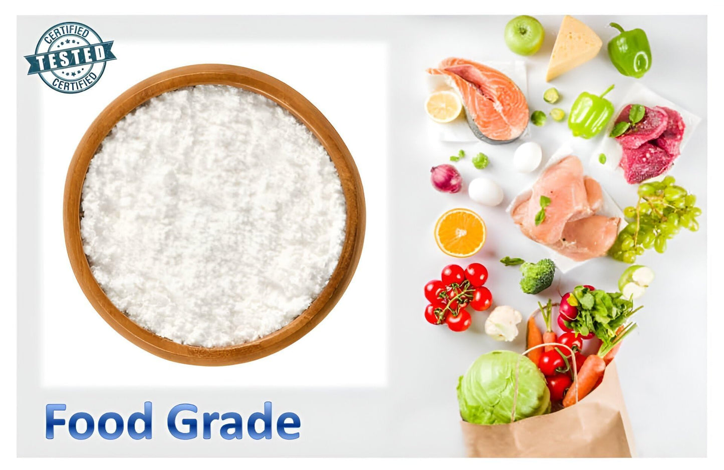 Calcium Carbonate Powder 500g (1.1 lb) โ Food Grade, FCC