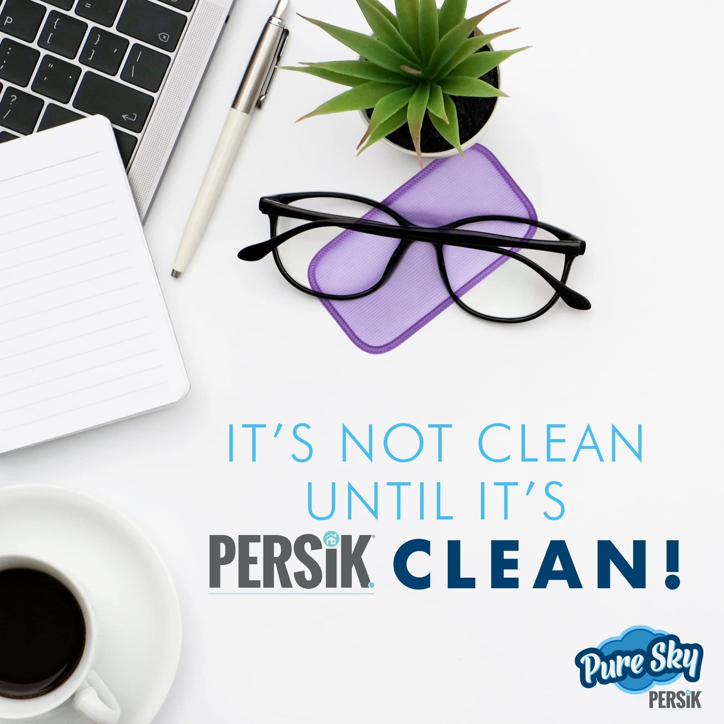 Pure-Sky Eyeglass Cleaner Cloth โ 5 Pack, Streak-Free Ultra Microfiber Wipes