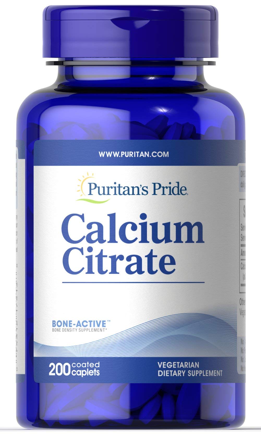 Puritan's Pride Calcium Citrate 200 mg, 200 Count โ Calcium Supplement