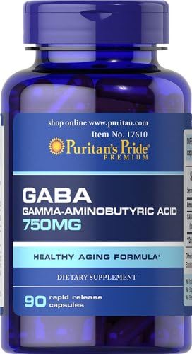 Puritans Pride GABA 750 mg Capsules, 90 Count โ Discontinued by Manufacturer