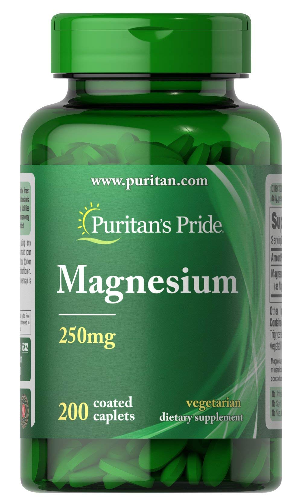Puritan's Pride Magnesium 250 mg โ Supports Muscle Function and Bone Health