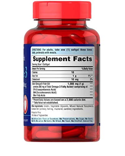 Puritans Pride Omega-3 Fish Oil 1000 mg, 100 Count โ Discontinued by Manufacturer