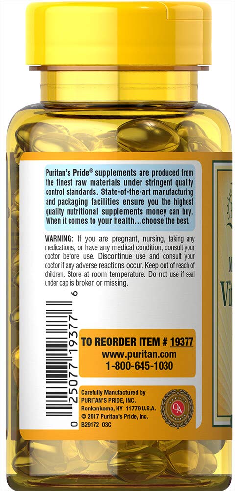 Puritan's Pride Vitamin D3 5000 IU โ 100 Count | Discontinued by Manufacturer