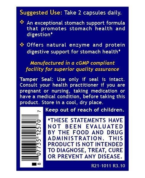 QNL Quantum Stomach Support โ Digestive Enzymes (Vegan, Organic, 60 Caps)