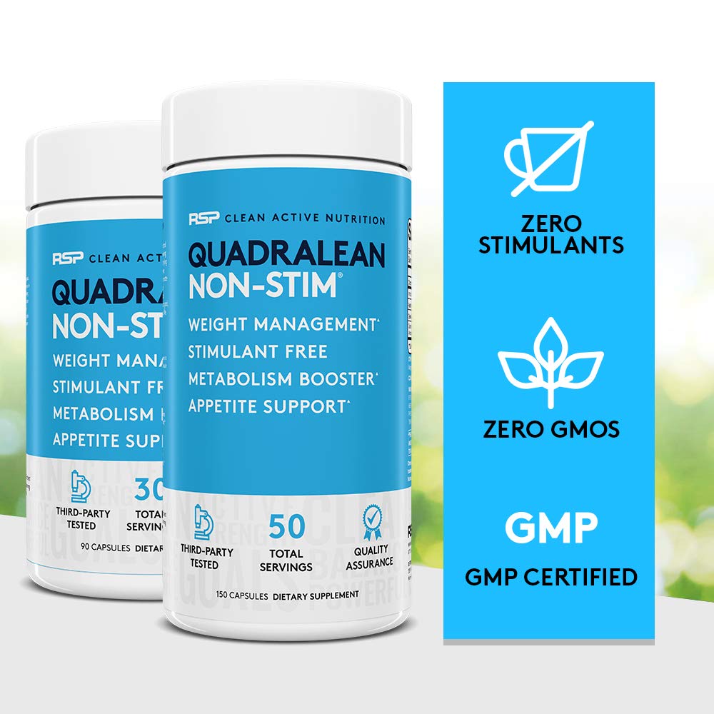 RSP Nutrition QuadraLean - Stimulant Free Weight Management & Metabolism Booster