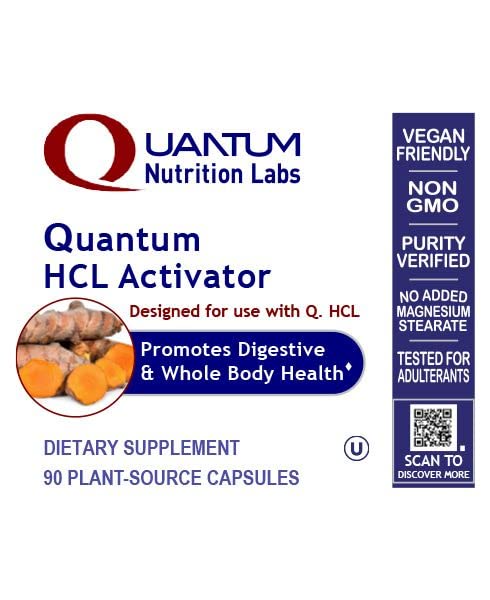 Quantum Nutrition Labs HCL Activator โ Pepsin Digestive Enzymes (90 Veg Caps)