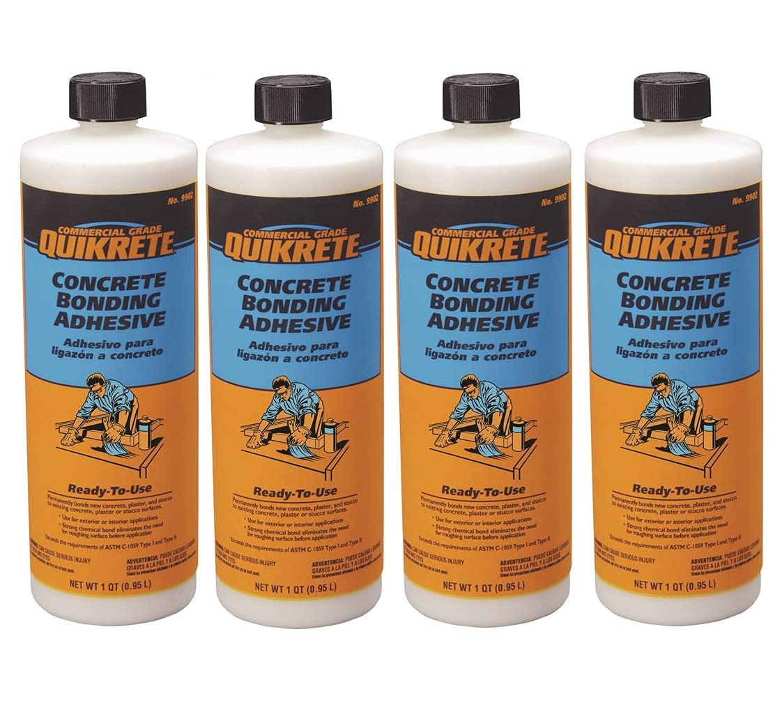 Quikrete Concrete Bonding Adhesive, Bottle 1 Qt โ Bonds Concrete, Plaster & Stucco