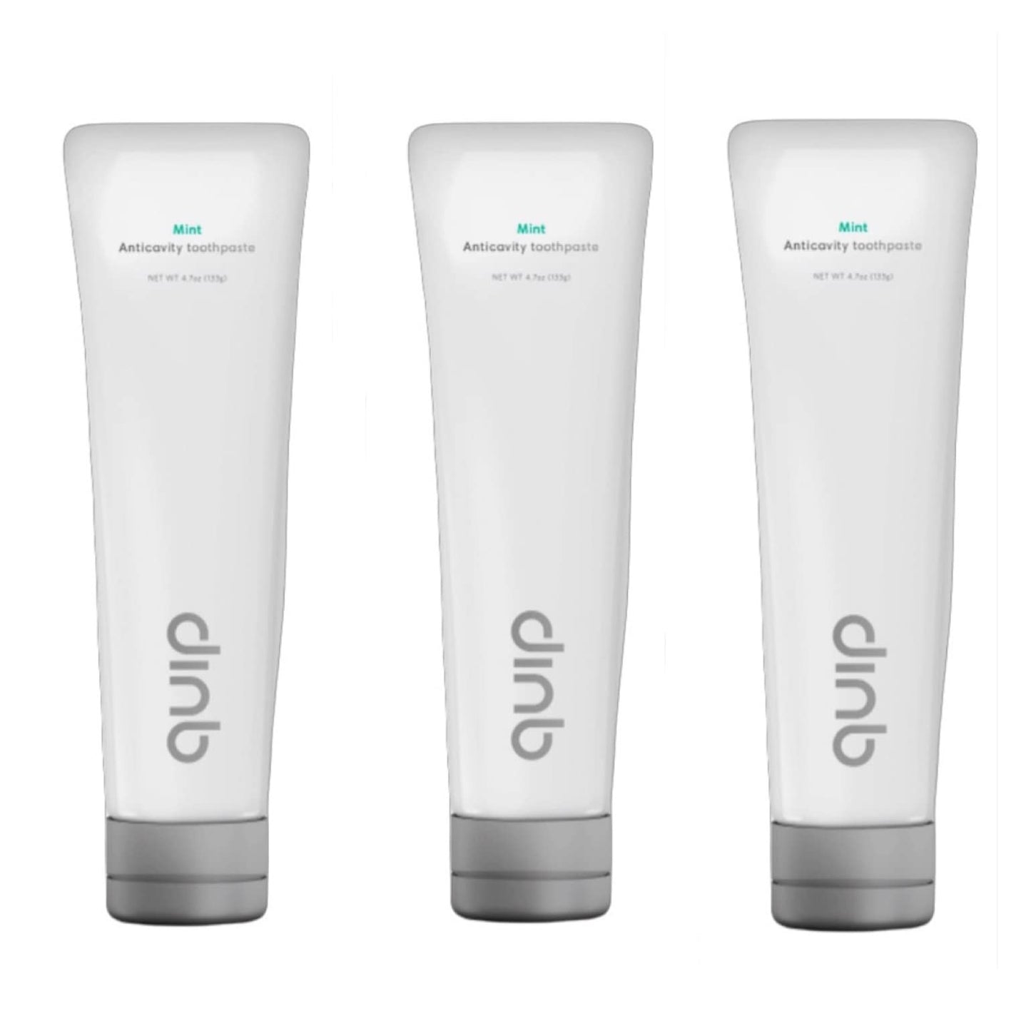 Quip Mint x3 Anticavity Toothpaste 4.7oz โ Vegan, SLS-Free, Paraben-Free