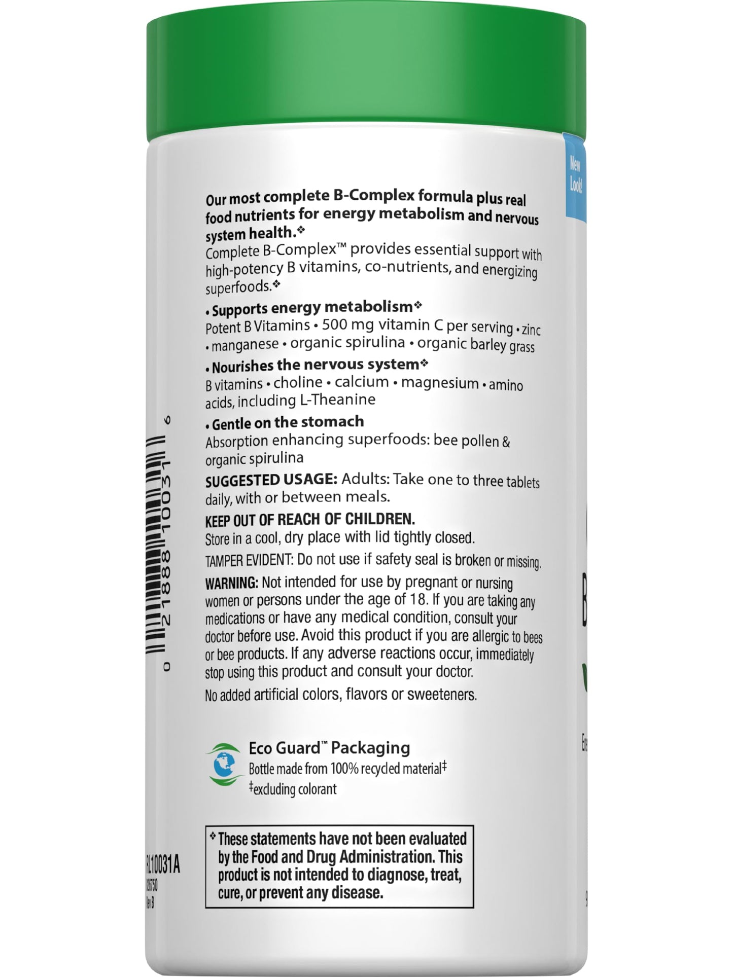 Rainbow Light Complete B-Complex, 90 Count โ Energy and Nervous System Support