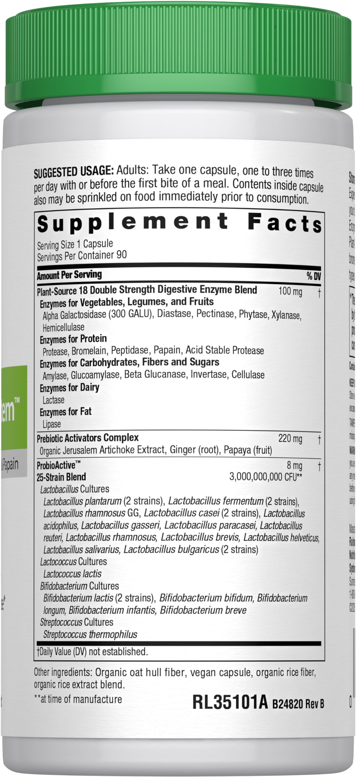 Rainbow Light Advanced Enzyme System Capsules โ 90 Count