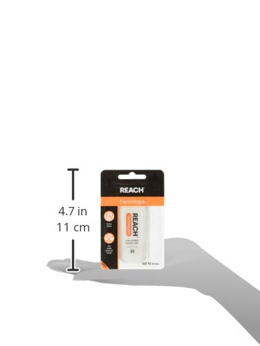 Reach Dentotape Waxed Dental Floss โ Extra Wide Cleaning Surface, Unflavored, 100 Yards (Pack of 5)