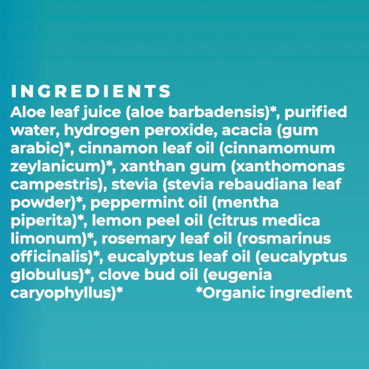 Essential Oxygen Cinnamint Mouthwash โ Organic, Alcohol-Free, Whitening 16 oz