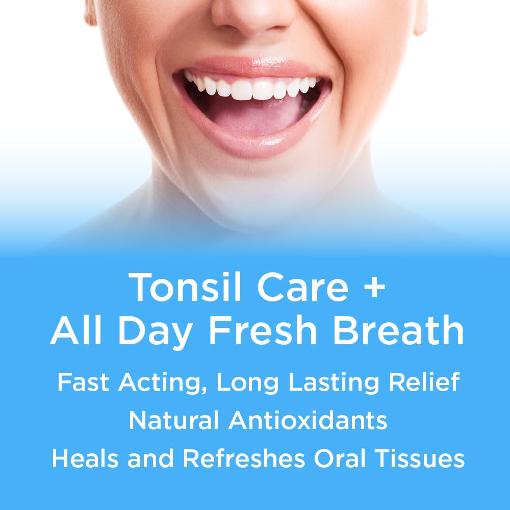 Remedy Mouthwash & Tonsil Stone Remover Rinse โ Mint 17oz | Alcohol-Free, Paraben-Free, Gluten-Free