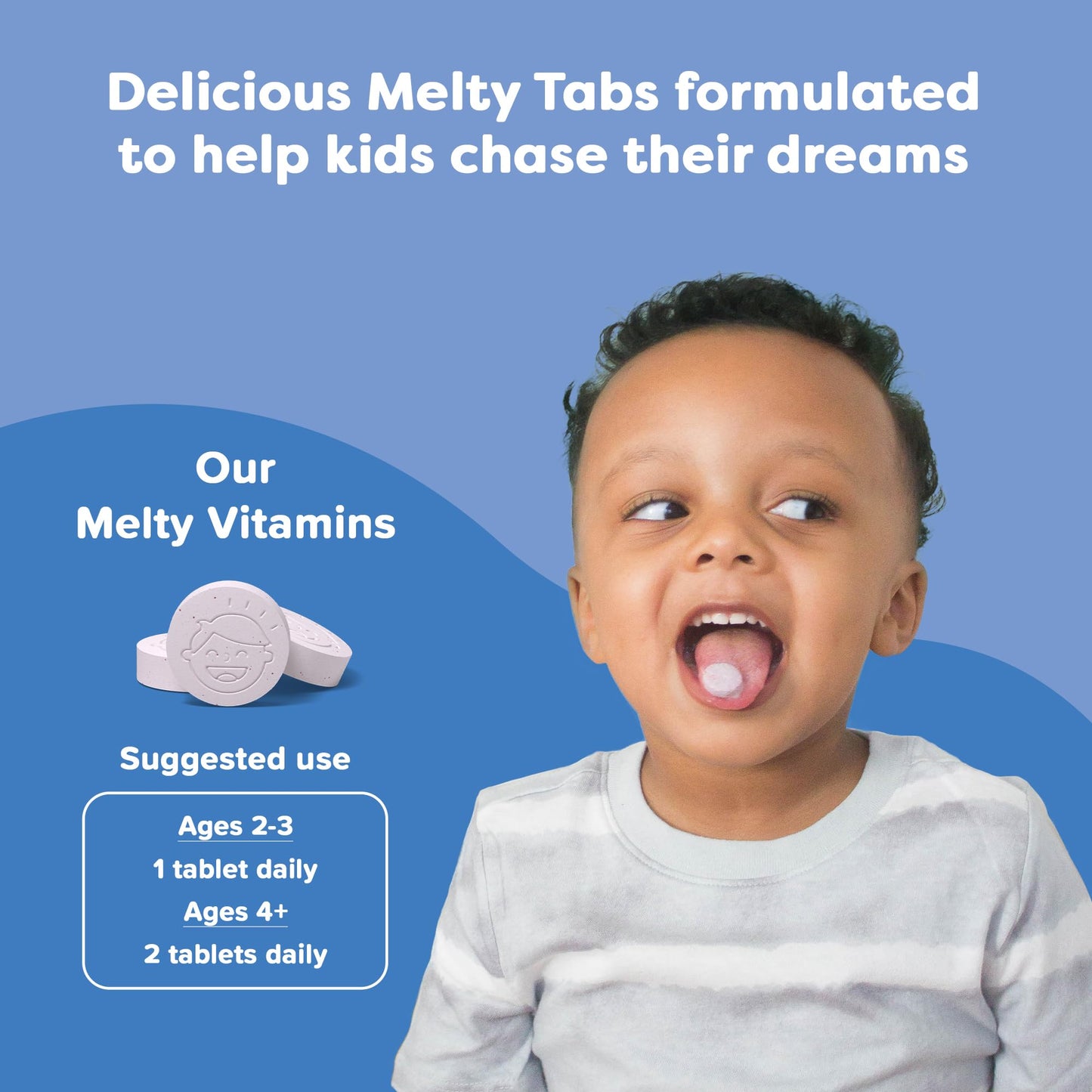 Renzo's Hercules Calcium + Vitamin D3 & K2 for Kids (Ages 2+) – Bone Health & Immunity, 60 Grape Melty Tabs
