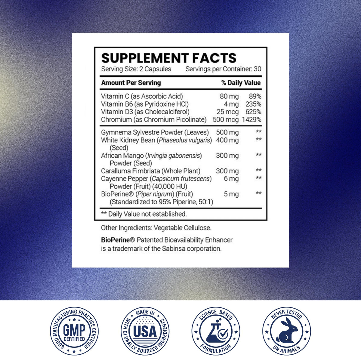 Research Verified Appetite Suppressant | Curb Cravings, Satiety, Metabolism - Pack of 3 (60 Capsules)