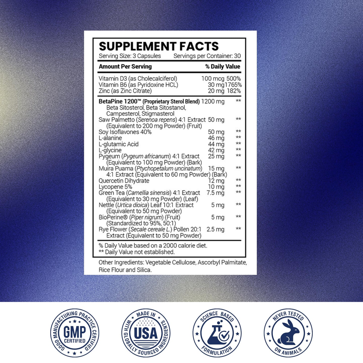 Research Verified ProstaRelief - Saw Palmetto & Bioperine โ Prostate & Urinary Health (90 Capsules)