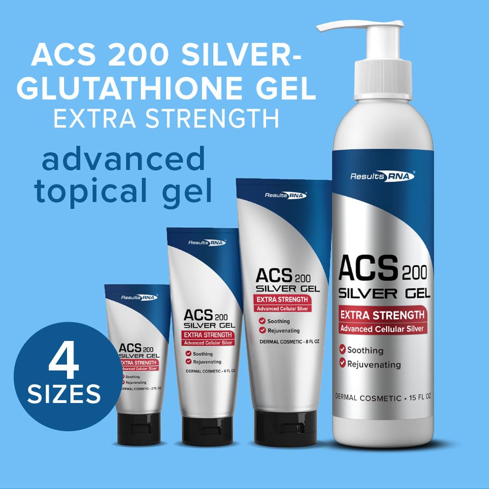 Results RNA ACS 200 Silver-Glutathione Gel โ Advanced Colloidal Silver for Wound Care (2 oz)