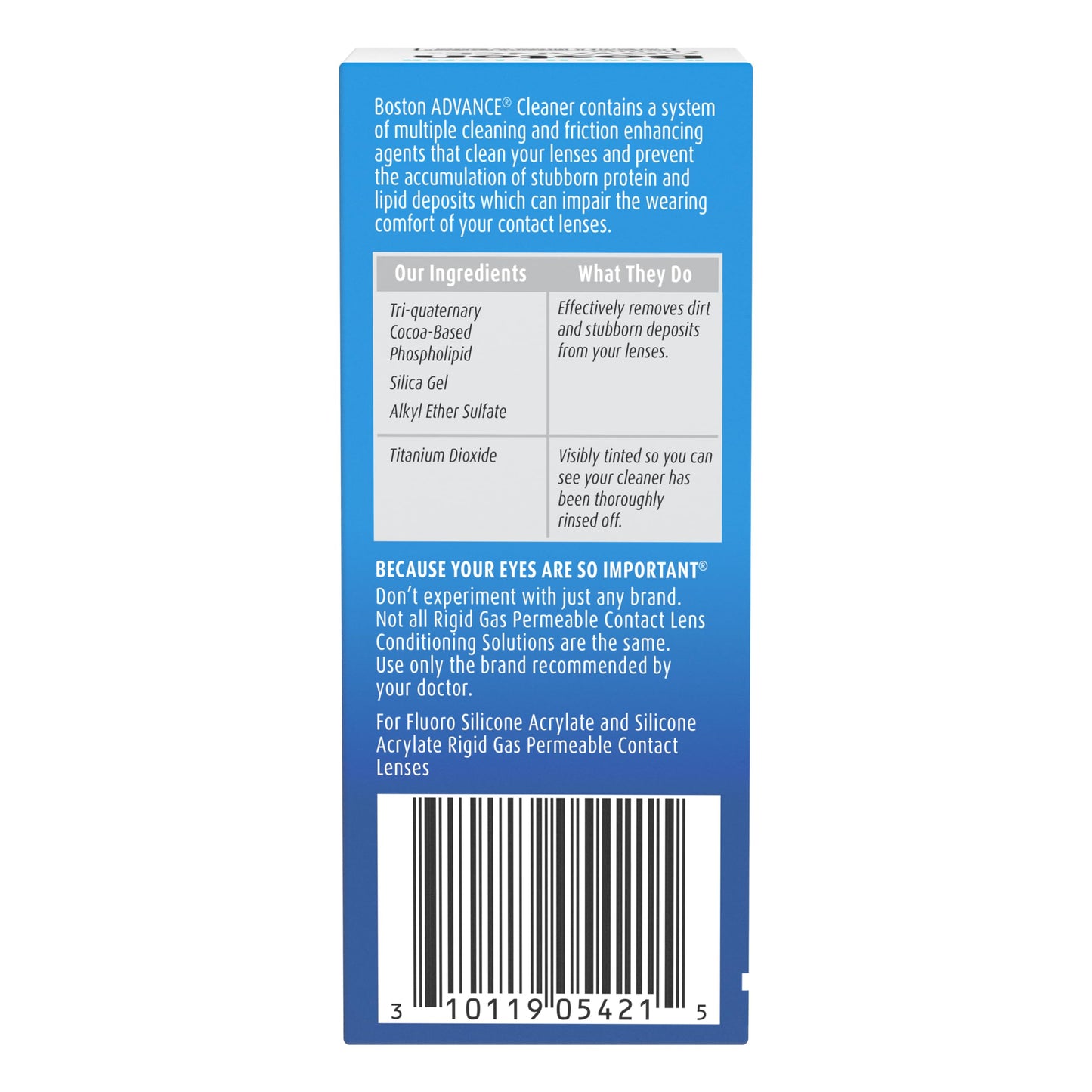 Boston Advance Cleaner 1oz โ RGP Lens Cleaning Solution | Bausch + Lomb